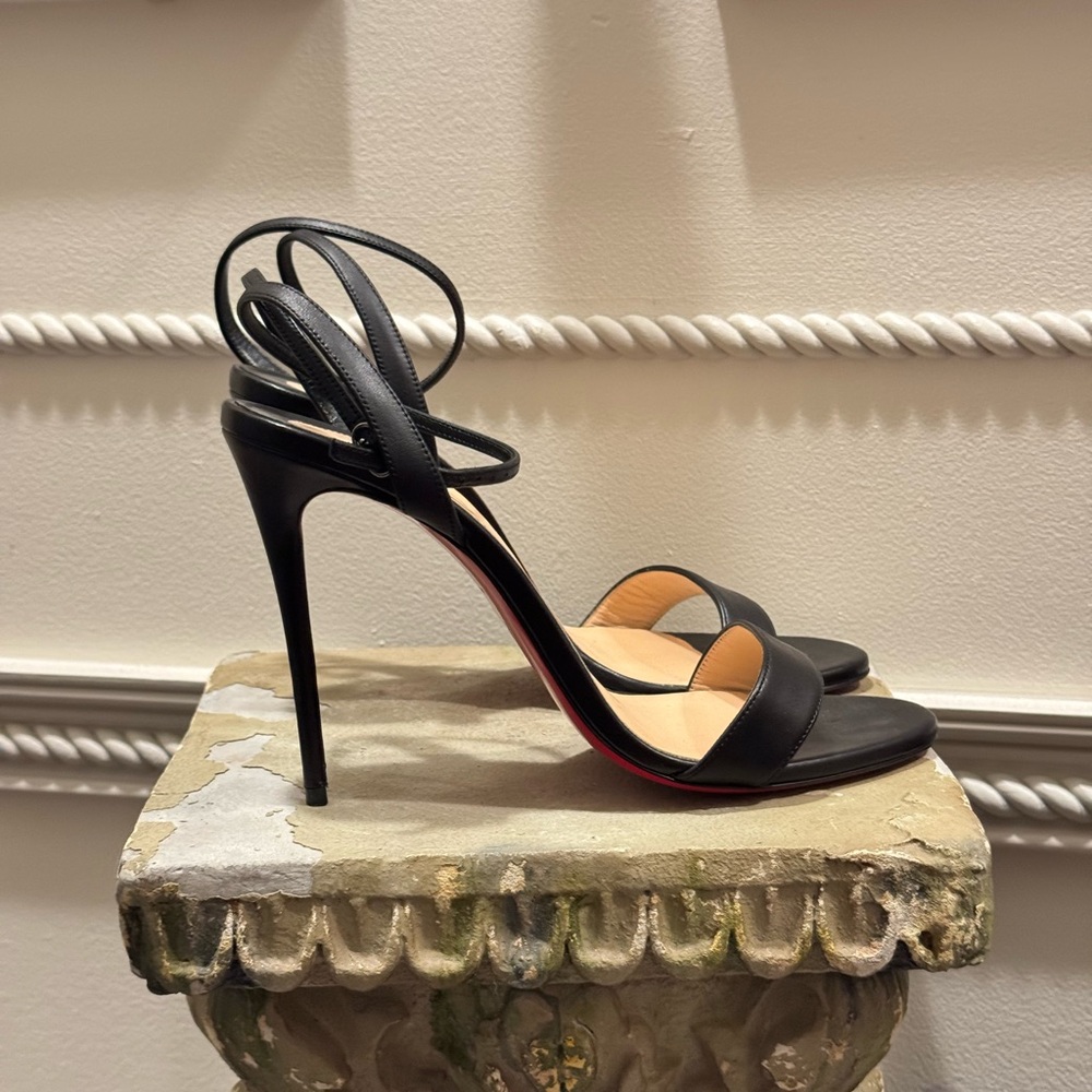 Christian Louboutin Loubigirl 100 Sandal Nappa Black 40